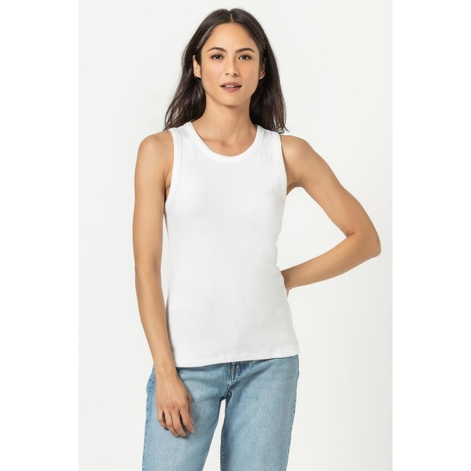 LILLA P 3/4 Sleeve Seamed Flame Modal Boatneck Tee, PA1836WHT