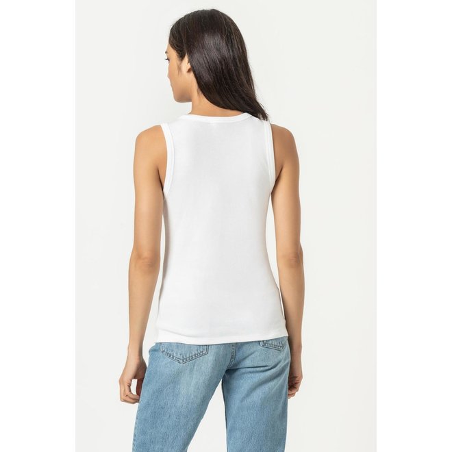 LILLA P 3/4 Sleeve Seamed Flame Modal Boatneck Tee, PA1836WHT