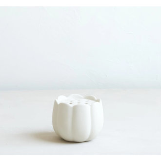 THE FLORAL SOCIETY Small Ceramic Flower Frog Vase