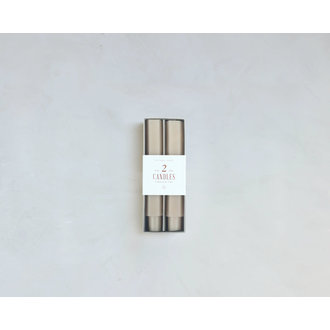 THE FLORAL SOCIETY Fancy 6" Taper Candles- Parchment