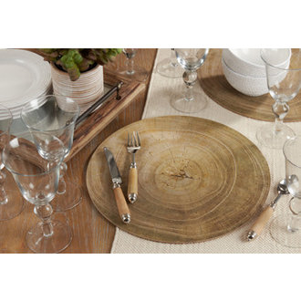 SARO Wood Print Placemat