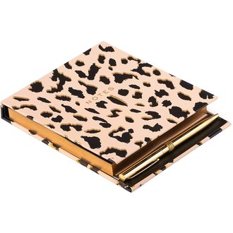 Square Covered Pad with Pen Cheetah