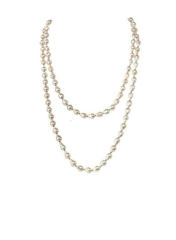 MARGO MORRISON MARGO MORRISON White Baroque Pearl Necklace