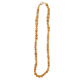 MICHAEL BONDANZA Faceted Citrine Beaded Necklace