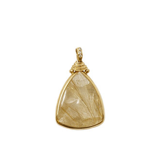 MICHAEL BONDANZA Rutilated Quartz Pendant