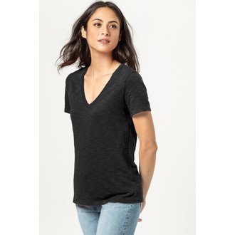 LILLA P V Neck Short Sleeve Tee