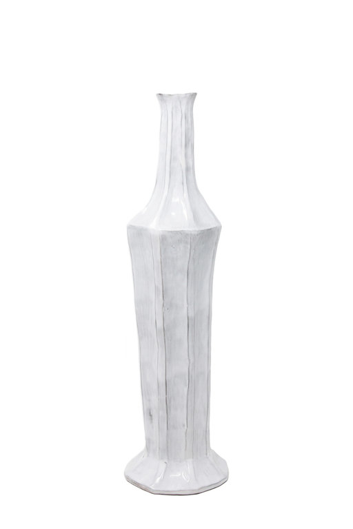 VIETRI VIETRI Incanto Tall White Bottle Vase