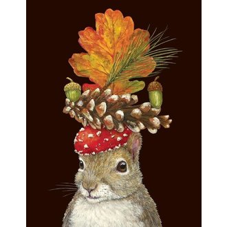 HESTER & COOK Autumn Squirrel Card
