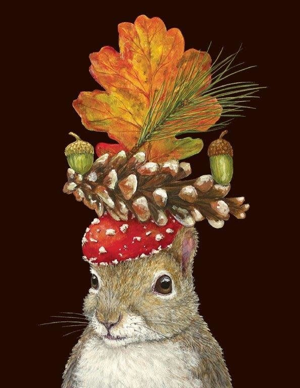 HESTER & COOK HESTER & COOK Autumn Squirrel Card