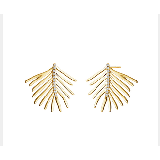 SYNA Jardin Palm Leaf Earrings