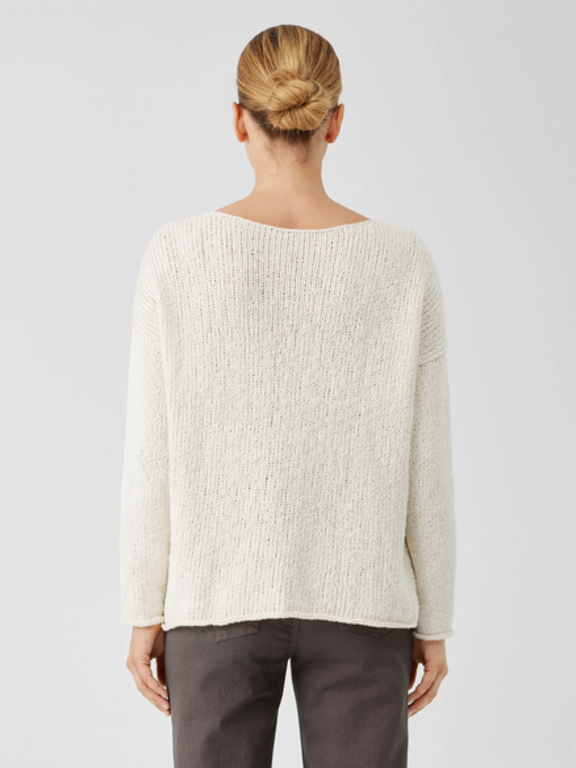 EILEEN FISHER EILEEN FISHER Crimp V-Neck Pullover