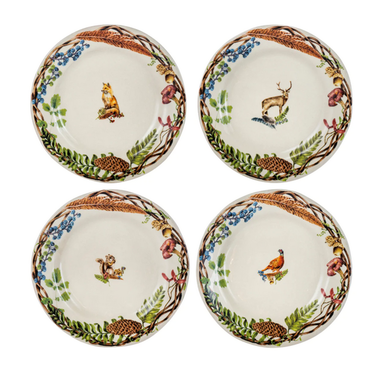 JULISKA JULISKA Forest Walk Cafe Au Lait Dessert/Salad Plate Set