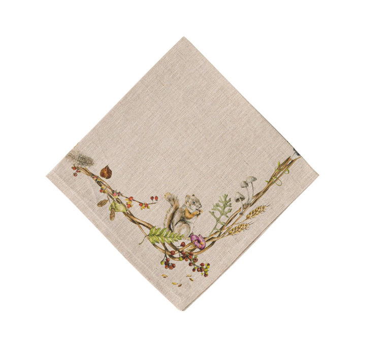 JULISKA JULISKA Walk Cafe Au Lait Napkin with Animals