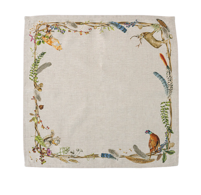 JULISKA JULISKA Walk Cafe Au Lait Napkin with Animals