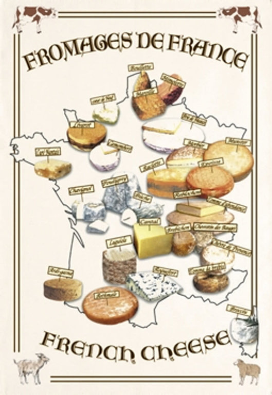 THE FRENCH FARM THE FRENCH FARM Tea Towel Fromages France, TB1065