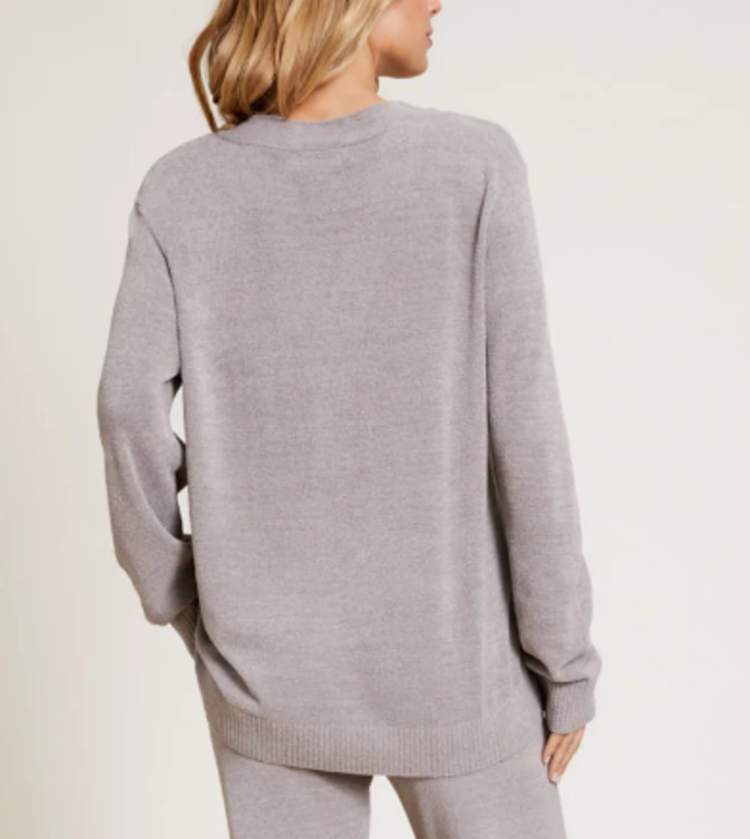 BAREFOOT DREAMS BAREFOOT DREAMS Cozy Chic Ultra Lite Rib Back Placket Henley