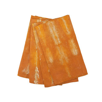 TULUSA TULUSA Linen Shibori Napkin, Set of 4, Canyon