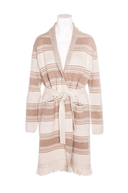 WHITE + WARREN WHITE + WARREN Blanket Stripe Coatigan