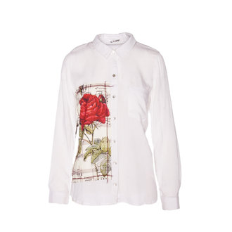 THE NU VINTAGE Antique Rose Blouse, White