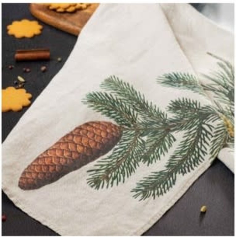 THE FRENCH FARM THE FRENCH FARM Linoroom  Spruce & Pine Linen Tea Towel, Set of 2