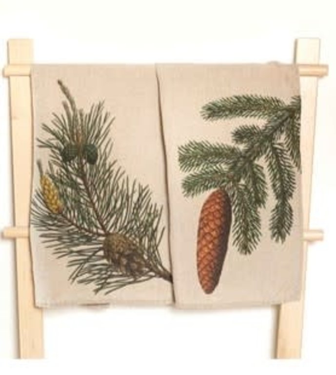 THE FRENCH FARM THE FRENCH FARM Linoroom  Spruce & Pine Linen Tea Towel, Set of 2