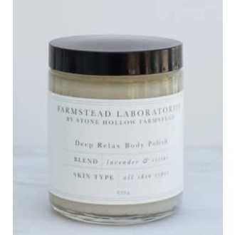 STONE HOLLOW FARMSTEAD Deep Relax Body Polish, Lavendar & Cistus