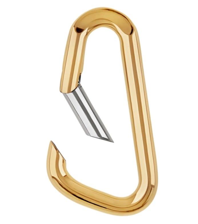 Gold Carabiner Hinge Earrings
