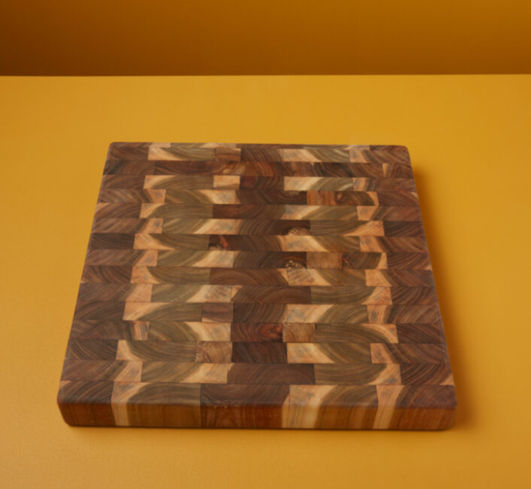 BE HOME BE HOME Teak End Grain Chopping Block, Large