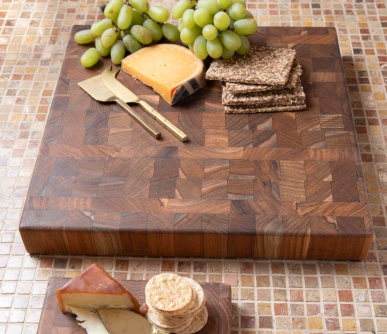 BE HOME BE HOME Teak End Grain Chopping Block, Large