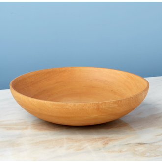 BE HOME Kiln Mango Wood Shallow Bowl
