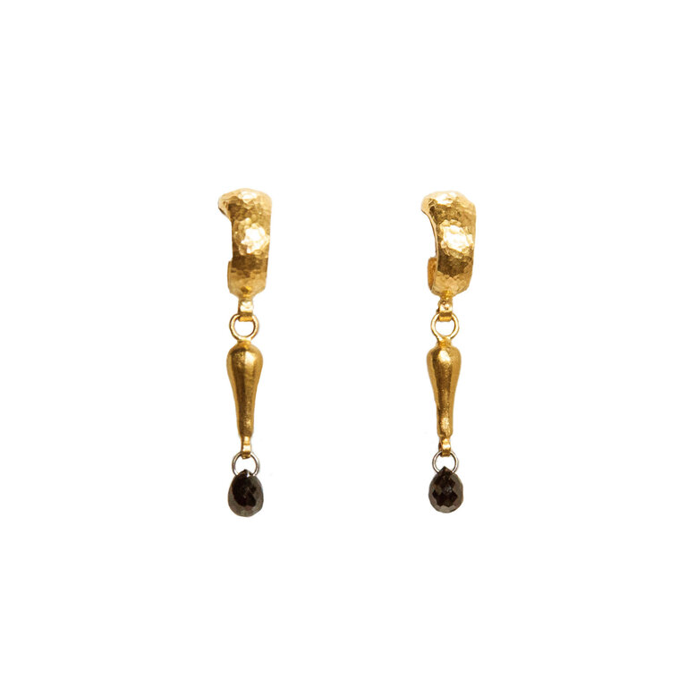 GURHAN GURHAN Black Diamond Earrings