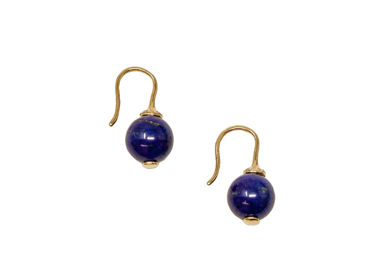 SYNA SYNA Mogul Lapiz Lazuli Bead Earrings