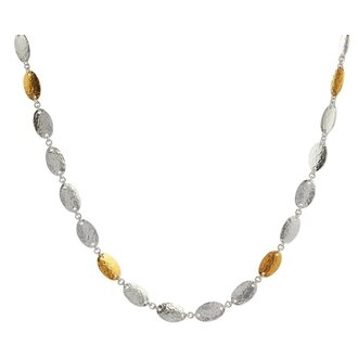 GURHAN Sterling Silver, 24k Gold Single Strand Necklace