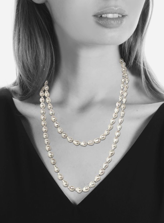 MARGO MORRISON MARGO MORRISON White Baroque Pearl Necklace