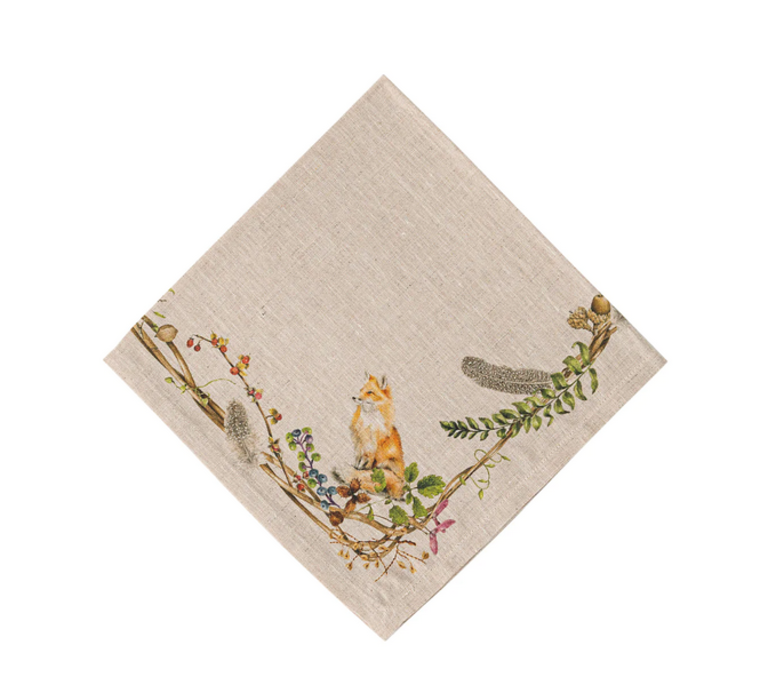 JULISKA JULISKA Walk Cafe Au Lait Napkin with Animals