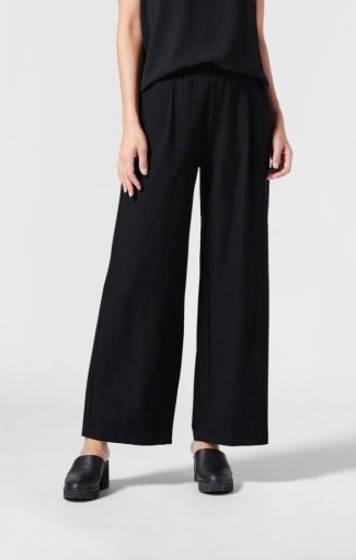 Eileen Fisher High-Waist Washable Stretch Crepe Slim Ankle Pant