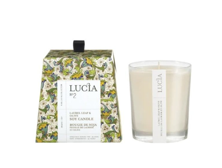PURE LIVING PURE LIVING Lucia No. 2 50HR Votive Candle, Laurel Leaf and Olive Blossom