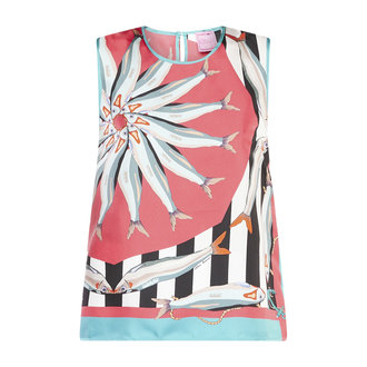 FRANCO FERRARI Aloe Camisa Tank, Sardine