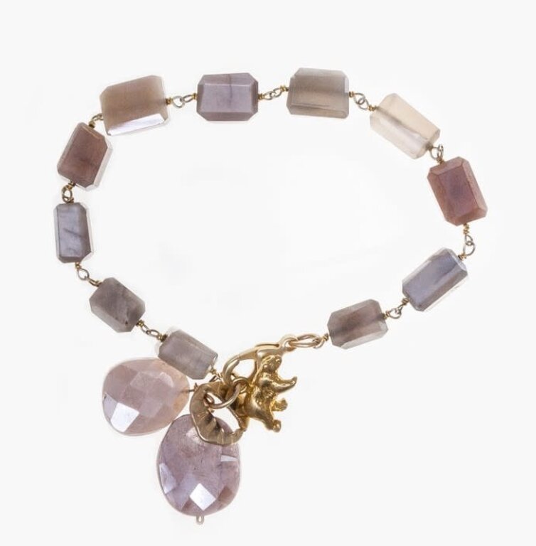 BITTERSWEET DESIGNS BITTERSWEET DESIGNS Bear and Moonstone Bracelet