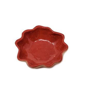 TERRAFIRMA Mini Scallop Bowl, Poppy