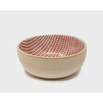 TERRAFIRMA Small Coupe Bowl, Strata, Poppy