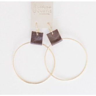 LESLIE CURTIS JEWELRY Grayson Earring- Chocolate
