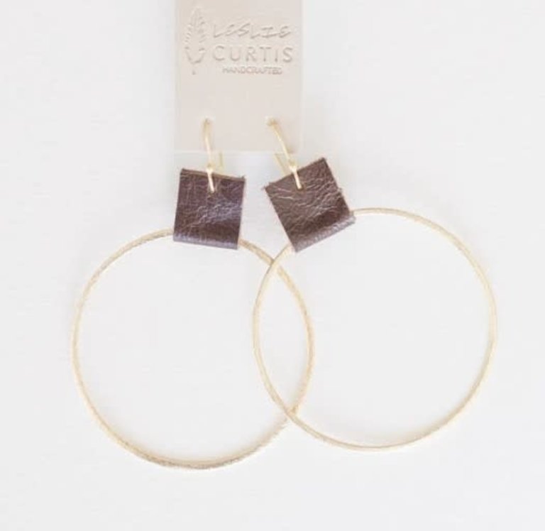 LESLIE CURTIS JEWELRY LESLIE CURTIS Grayson Earring, Chocolate