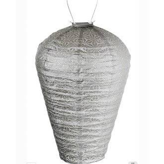 ESSCHERT DESIGNS XL Balloon Sashiko Lantern, Taupe