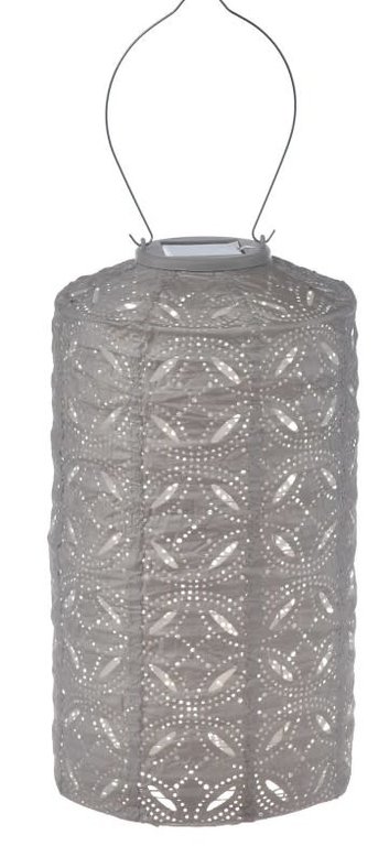 ESSCHERT DESIGNS ESSCHERT DESIGN Cylinder Mandela Lantern, Light Taupe, LUM132