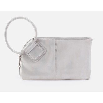 HOBO Sable Wristlet: Metallic Silver