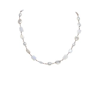 MARGO MORRISON Moonstone and Freshwater Pearl Necklace