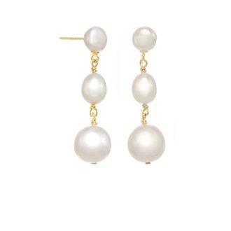 MARGO MORRISON Petite Mixed Pearl Earrings