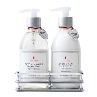 PURE LIVING Rue de Marli Soap and Lotion Caddy, Bois Precieux