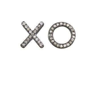 MARGO MORRISON Pave Diamond X and O Earrings